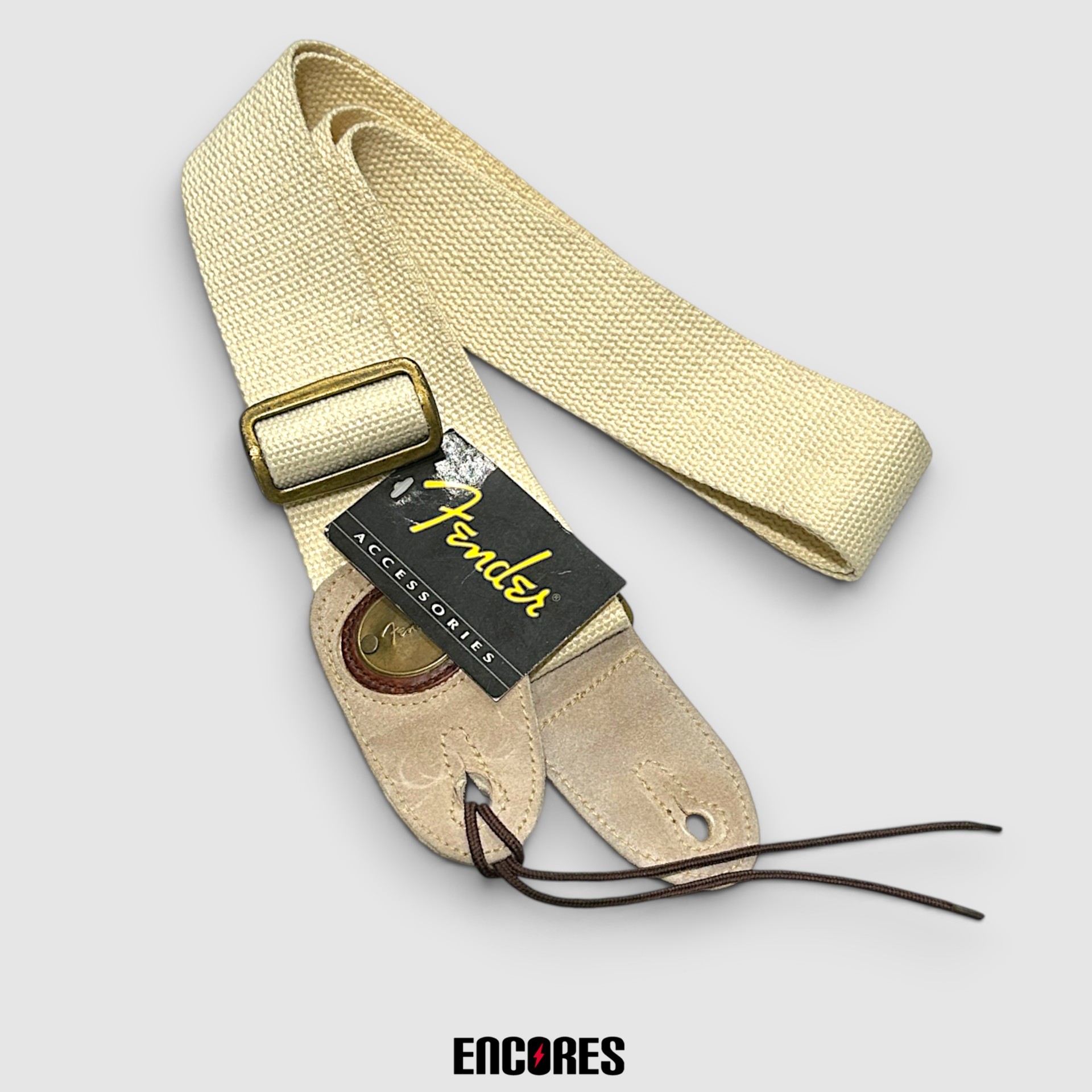 FENDER Cotton/Leather Strap